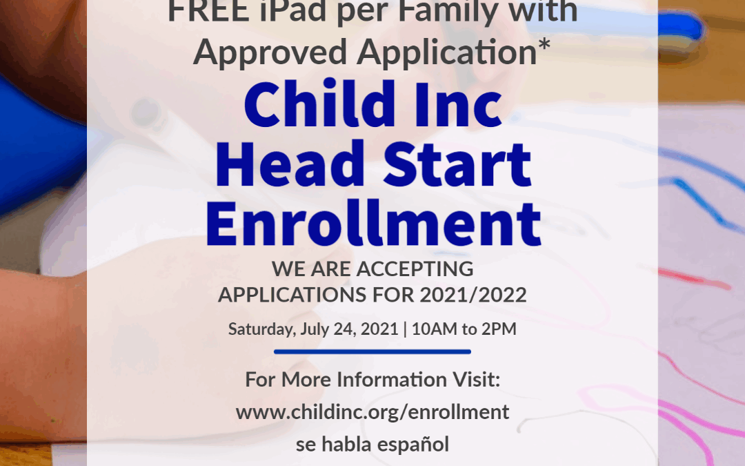 Head Start Enrollment Fair | July 24, 2021 – 10am to 2pm