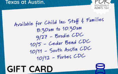 #SleeveUpForHeadStart – Child Inc Vaccination Clinics